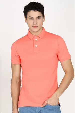 Moda Rapido Men Solid Polo Collar Cotton Slim Fit T-shirt