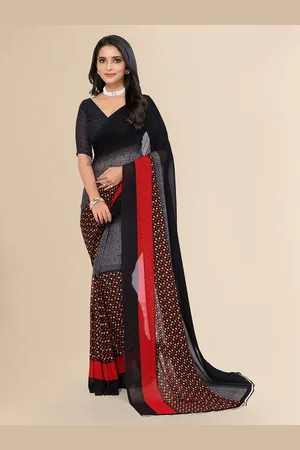 Moda Rapido Women Printed Saree With Unstiched Blouse Piece