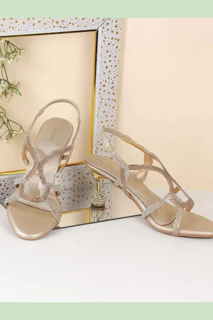 All Things Mochi Women Embellished Party Block Sandals
