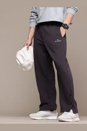 WROGN Men Oversized Track Pants