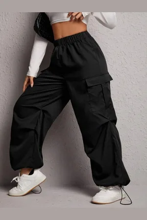 Broadstar Women Smart Baggy Fit Parachute Trousers