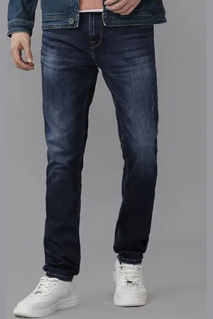 Voi Men Loose Skinny Fit Low Distress Stretchable Jeans