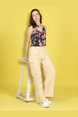 Cutiekins Printed Crop Top With Trousers Co-Ords