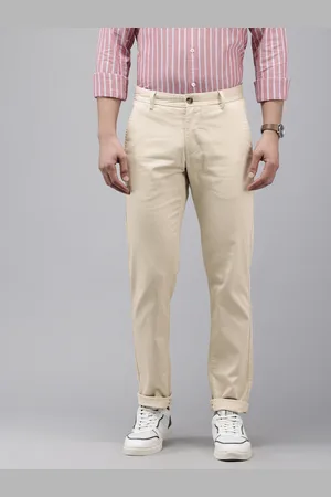 Arrow Men Geometric Printed Bronson Slim Fit Low-Rise Semiformal Trousers