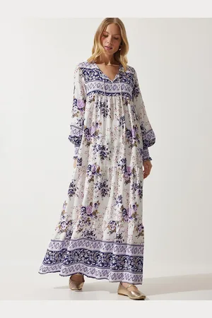 Happiness istanbul Women Floral Printed Maxi Dress