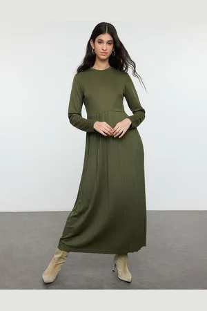 Trendyol Women Fit-Flare Maxi Dress