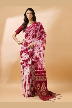 Kalini Tie and Dye Zari Saree