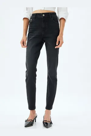 Koton Women Skinny Fit High-Rise Trousers