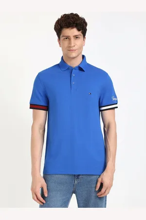 Tommy Hilfiger Men Solid Polo Collar Cotton T-shirt