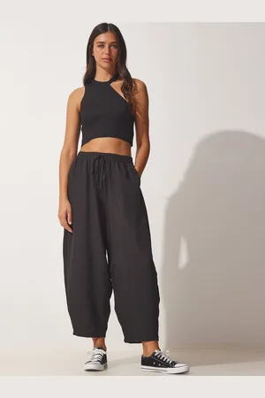 Happiness istanbul Women Mid-Rise Trousers