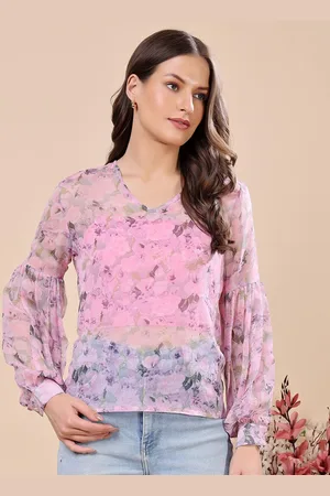 Cation Women Floral Printed Tube Top