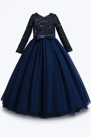BAESD Girls Floral Embroidered Formal Fit & Flare Dress