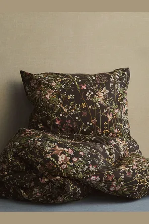 H&M Patterned Cotton Duvet Cover Set