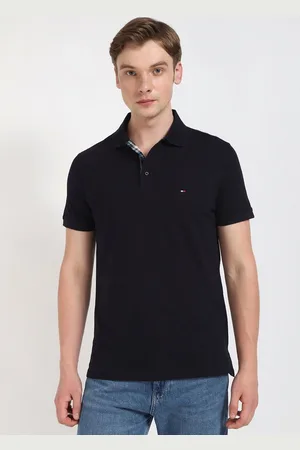 Tommy Hilfiger Men Solid Polo Collar Cotton T-shirt