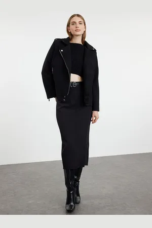 Trendyol Women Lapel Collar Biker Jacket