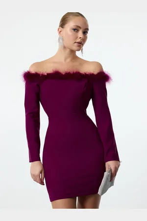 Trendyol Women Off-Shoulder Bodycon Dress
