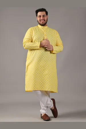 SOJANYA Size Ethnic Motifs Printed Band Collar Straight Kurta