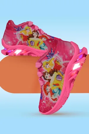Bunnies Girls Disney Princess Woven Design LED Fashion