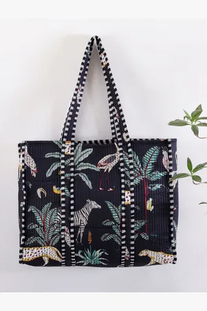 HANDICRAFT PALACE Women Graphic Printed Shopper Pure Cotton Tote Bag