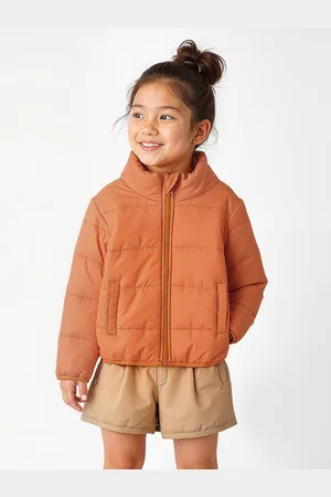 The Souled Store Girls Mock Collar Lightweight Padded Jacket