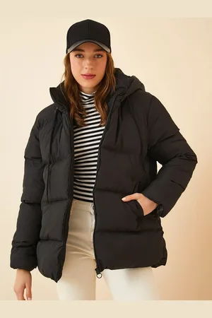 Happiness istanbul Women Hooded Solid Casual Puffer Jacket