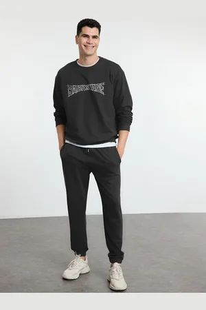 Trendyol Printed Round Neck Tracksuit