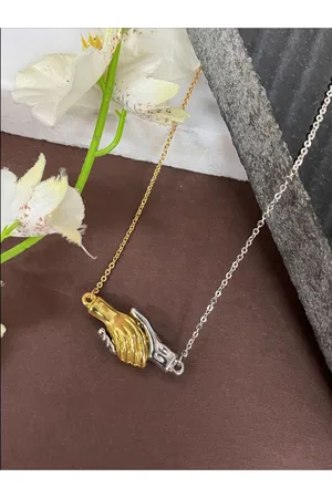 Digital Dress Room Brass Gold-Plated Handcrafted Pendant