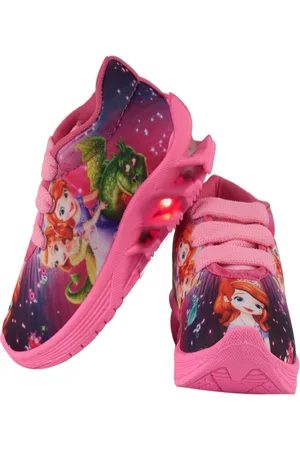 Bunnies Girls Star Wars Woven Design LED Slip-On Sneakers