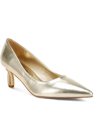 London Rag Metallic Fantasy Leather Heel Pumps