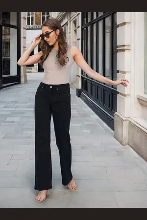 Flying Machine Women Black Bootcut Stretchable Jeans