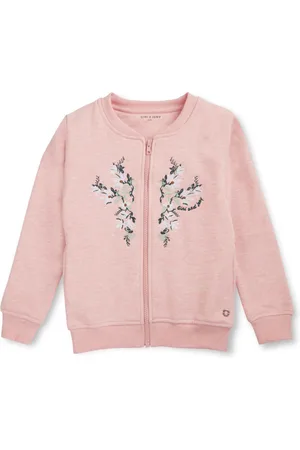 Gini and Jony Girls Floral Bomber with Embroidered Jacket