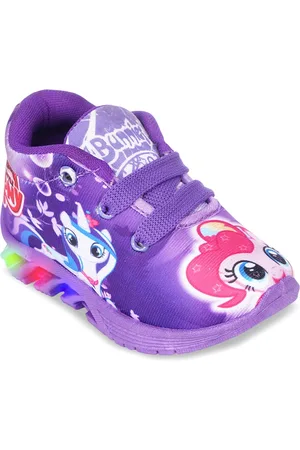 Bunnies Kids Printed Round Toe LED Sneakers