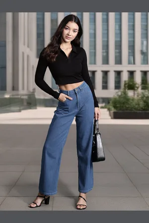 DressBerry Women Straight Fit Stretchable Jeans