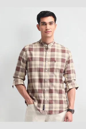 Ralph Lauren Men Manhattan Fit Tartan Checked Cotton Casual Shirt