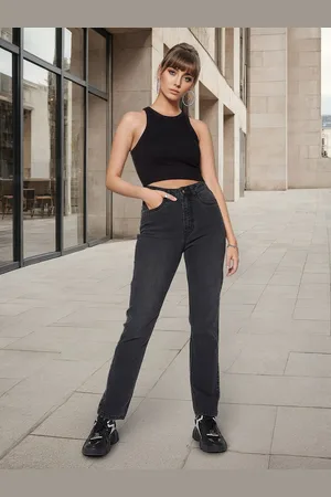 Flying Machine Women Straight Fit High-Rise Stretchable Jeans