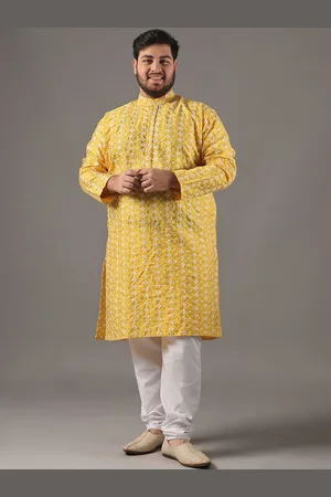 SOJANYA Size Floral Embroidered Thread Work Band Collar Straight Kurta