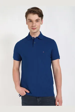 Tommy Hilfiger Men Solid Polo Collar Cotton T-shirt