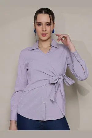 DressBerry Women Classic Fit Spread Collar Checked Casual Shirt