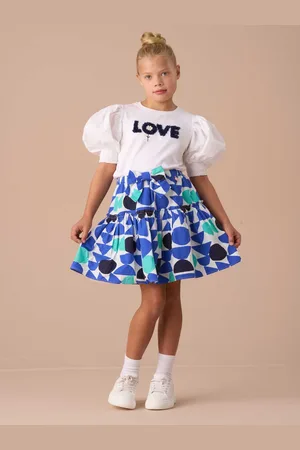 Angel & Rocket Corina Print Tiered Skirt