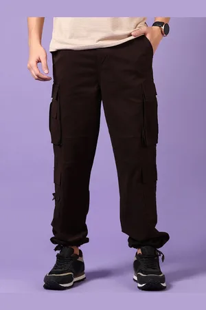 V-Mart Men Regular Fit Cotton Cargo Style Joggers