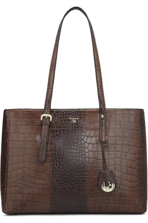Da Milano Women Textured Shopper Leather Tote Bag