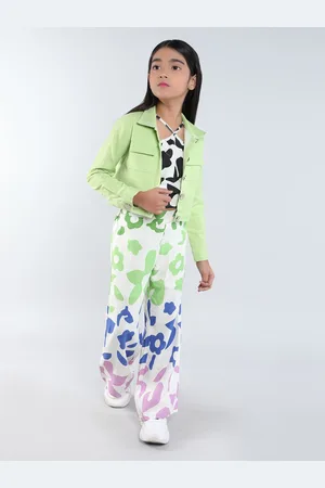 taffykids Girls Printed Top with Trousers
