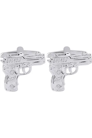 Bodha Silver-Toned Quirky Cufflinks