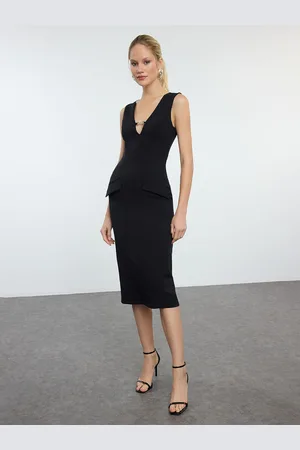 Trendyol Women V-Neck Sheath Dress