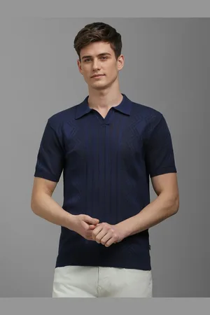 Louis Philippe Men Polo Collar T-shirt