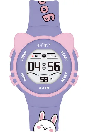 Spiky Kids Embellished Dial Digital Automatic Watch SPKEVA17_C2_PUR