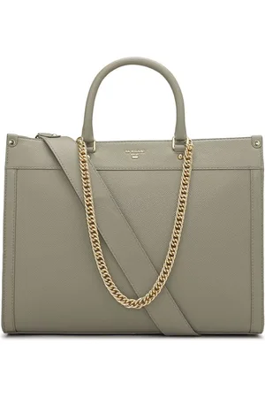 Da Milano Women Solid Structured Leather Handheld Bag