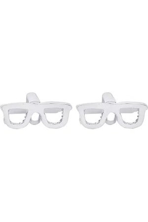 Bodha Silver-Toned Quirky Cufflinks