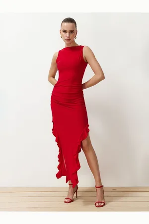 Trendyol Women Boat Neck Bodycon Dress