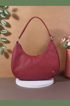 Metro Women Textured Structured Hobo Bag